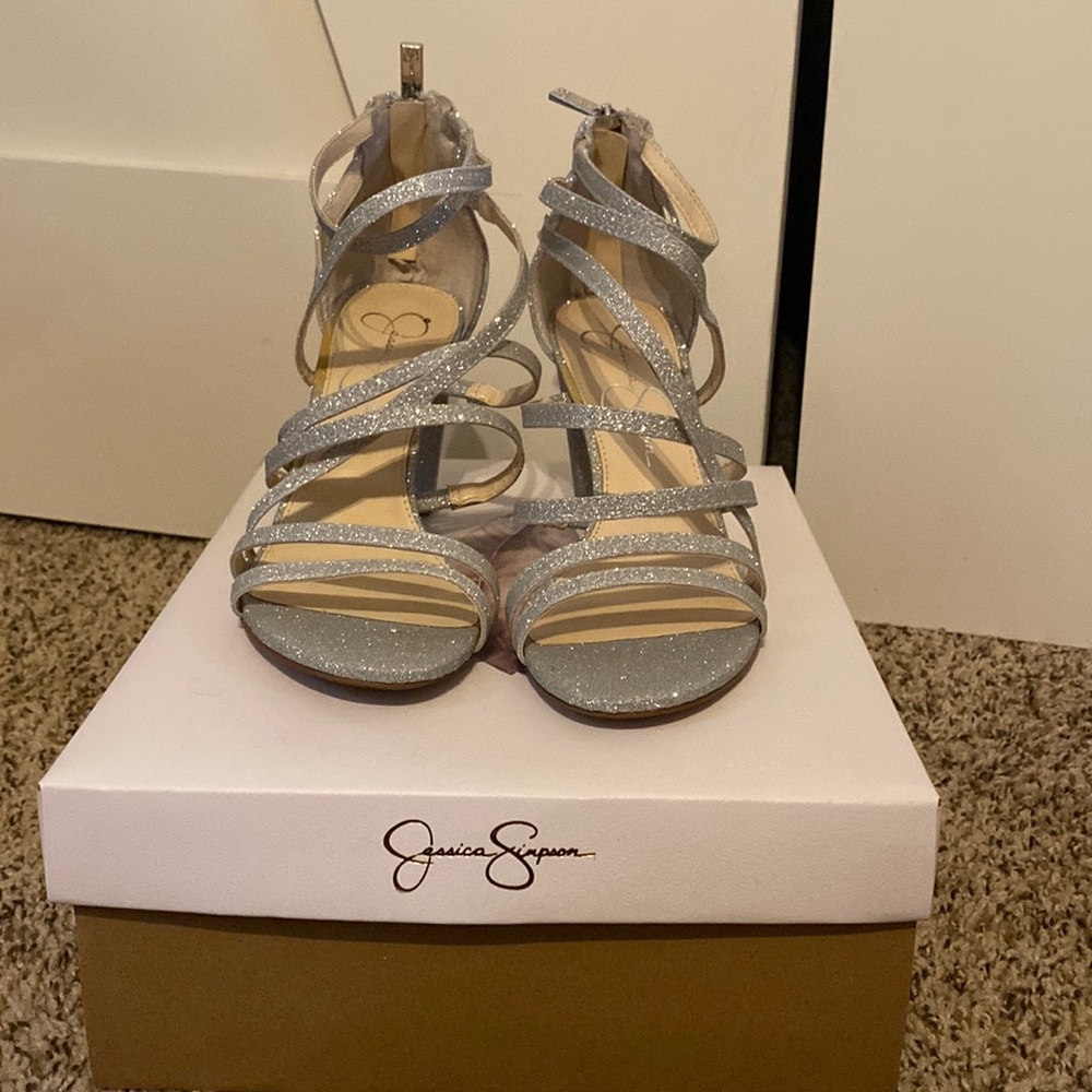 Jessica Simpson Stassey Silver Sandal
